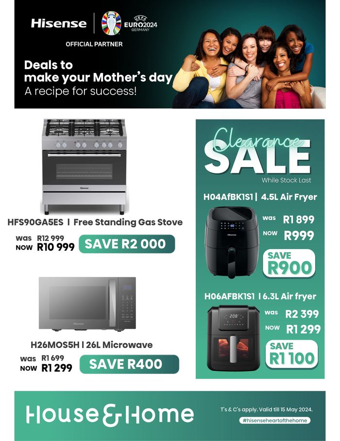 House & Home catalogue in Thohoyandou | Promotions House & Home | 2024/05/02 - 2024/05/15