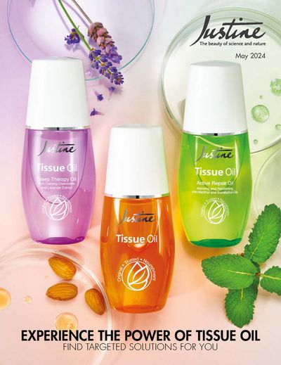 Beauty & Pharmacy offers in Odendaalsrus | Justine MAY CORE BROCHURE in Justine | 2024/05/02 - 2024/05/31