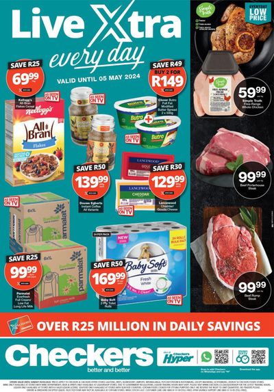 Checkers Hyper catalogue in Nelspruit | Checkers Xtra Savings 2 May - 5 May | 2024/05/02 - 2024/05/05