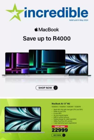 Incredible Connection catalogue in Pretoria | sale | 2024/05/02 - 2024/05/06