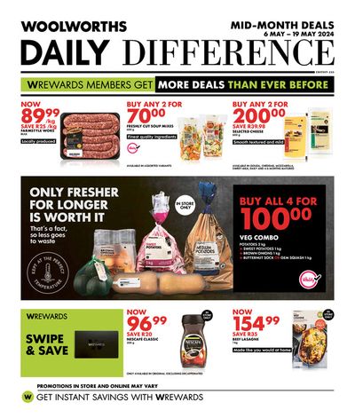 Woolworths catalogue in Gordon's Bay | Catalog Woolworths | 2024/05/07 - 2024/05/19