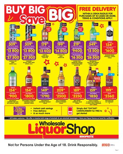 Shoprite LiquorShop catalogue in Orkney | Shoprite LiquorShop weekly specials | 2024/05/07 - 2024/05/19