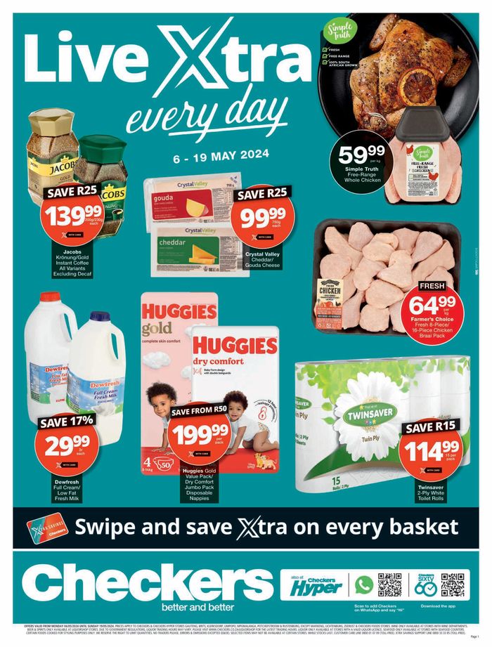 Checkers Hyper catalogue in Vanderbijlpark | Checkers May Mid-Month Promotion until 19 May | 2024/05/07 - 2024/05/19