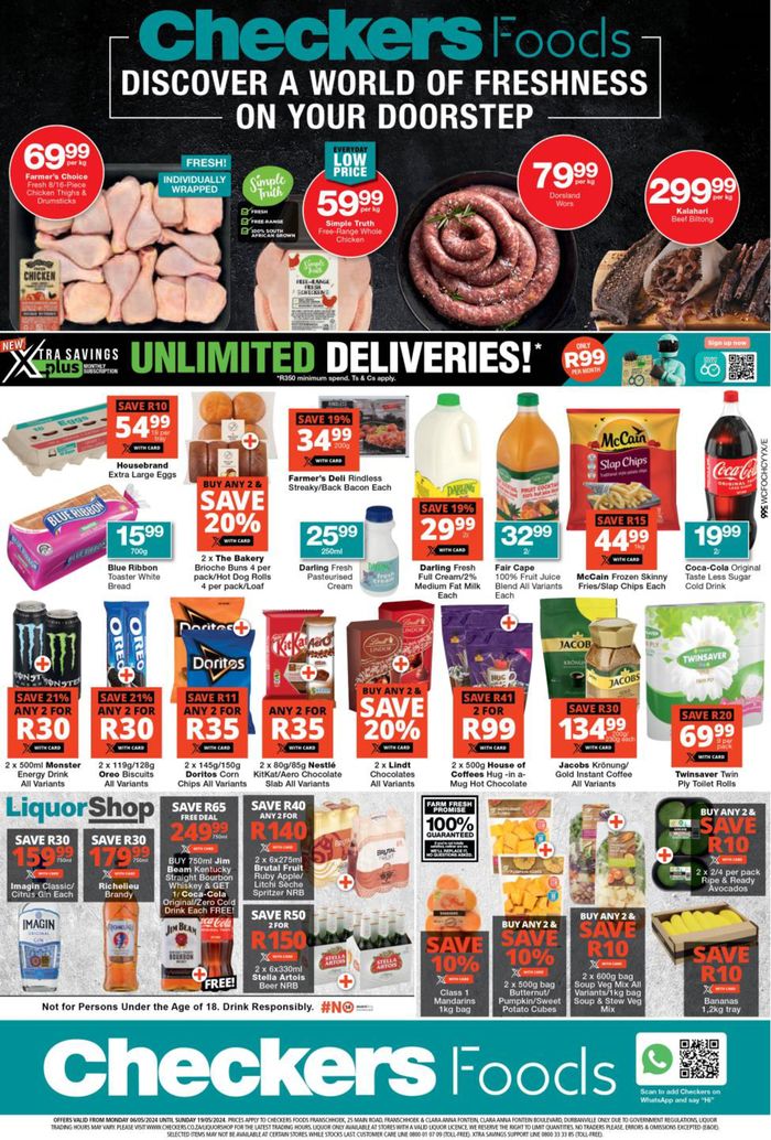 Checkers catalogue in Melkbosstrand | Checkers weekly specials | 2024/05/07 - 2024/05/19