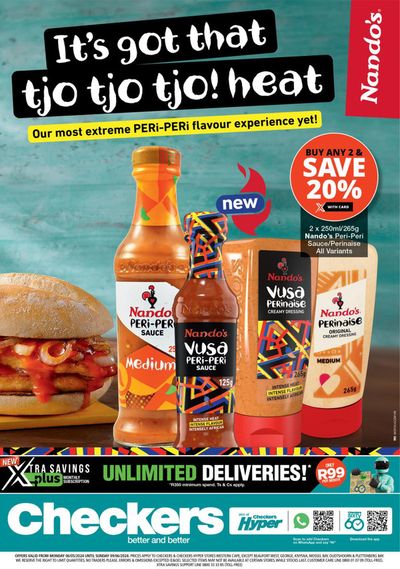 Checkers catalogue in Worcester | Checkers Nando's Promotion until 9 June | 2024/05/07 - 2024/06/09