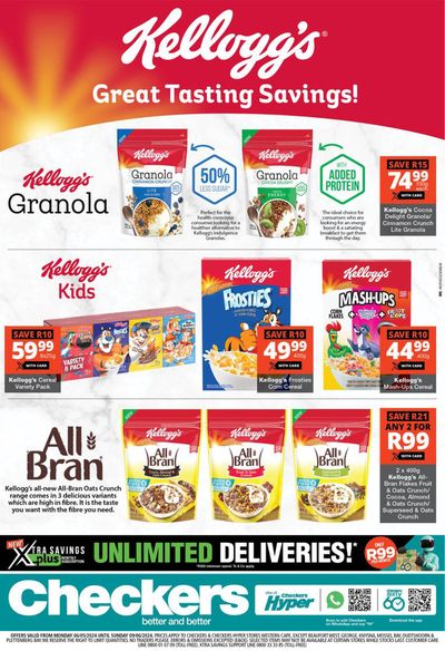 Checkers catalogue in Brackenfell | Checkers Kellogg's Promotion until 9 June | 2024/05/07 - 2024/06/09