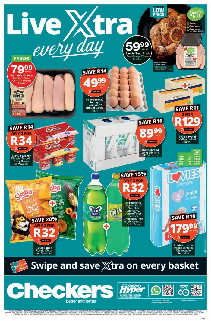 Checkers catalogue in Port Elizabeth | Checkers May Mid-Month Promotion EC until 19 May | 2024/05/07 - 2024/05/19