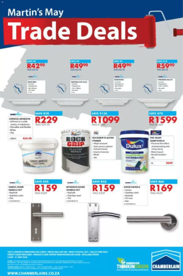 Chamberlain catalogue in Roodepoort | sale | 2024/05/07 - 2024/05/31