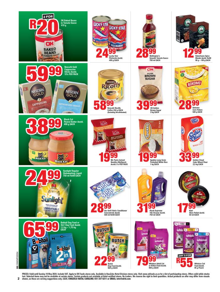 OK Foods catalogue in Umzinto | OK Foods weekly specials | 2024/05/08 - 2024/05/19