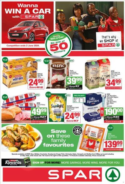 Groceries offers in Sabie | Store Specials 08 - 21 May in Spar | 2024/05/08 - 2024/05/21