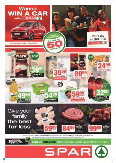 Groceries offers in Pietermaritzburg | Store Specials 08 - 21 May in Spar | 2024/05/08 - 2024/05/21