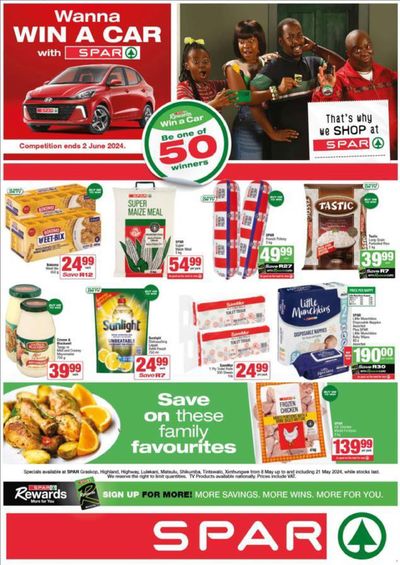 Groceries offers in Dwarsloop | Store Specials 08 - 21 May in Spar | 2024/05/08 - 2024/05/21