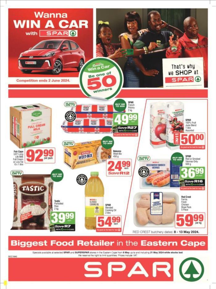 SuperSpar catalogue in Plettenberg Bay | Store Specials 08 - 21 May | 2024/05/08 - 2024/05/21