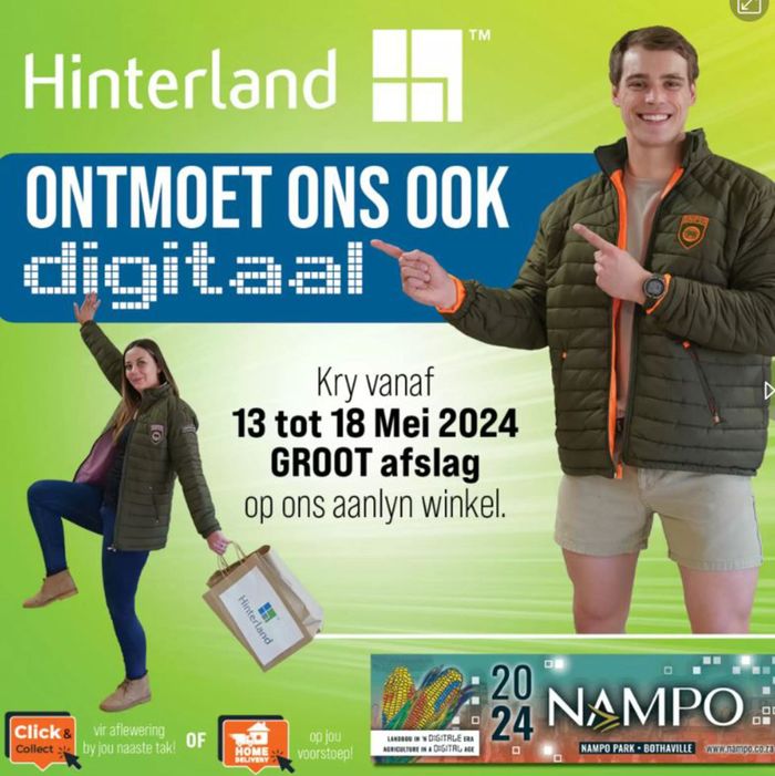 Hinterland catalogue in Kroonstad | sale | 2024/05/13 - 2024/05/18