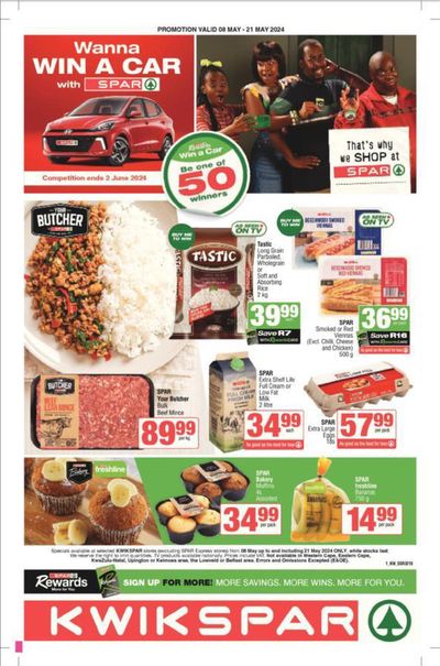 Groceries offers in Fochville | KwikSpar weekly specials in KwikSpar | 2024/05/09 - 2024/05/21