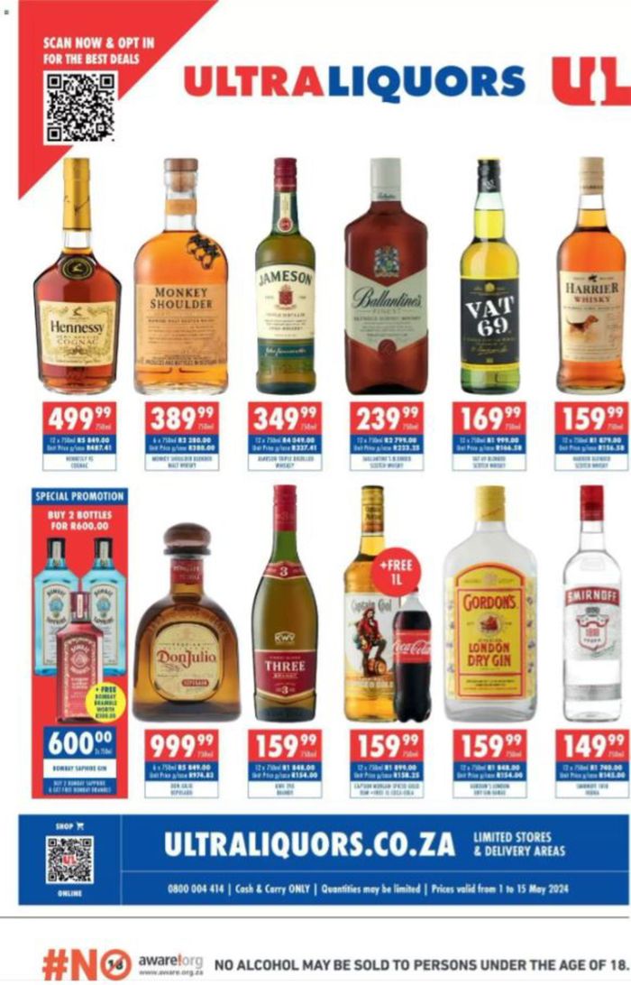 Ultra Liquors catalogue in Ermelo | sale | 2024/05/10 - 2024/05/15