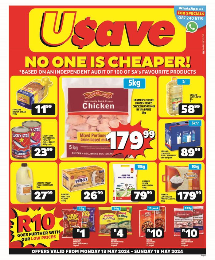 Usave catalogue in Polokwane | Usave Mid Month Leaflet Gauteng 13 - 19 May 2024 | 2024/05/13 - 2024/05/19