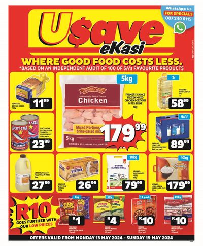 Usave catalogue in White River | Usave eKasi Mid Month Leaflet Gauteng 13 - 19 May 2024 | 2024/05/13 - 2024/05/19