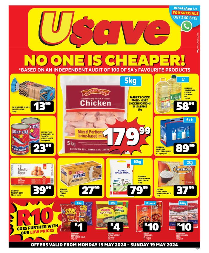Usave catalogue in Botrivier | Usave Mid Month Leaflet Western Cape 13 - 19 May 2024 | 2024/05/13 - 2024/05/19