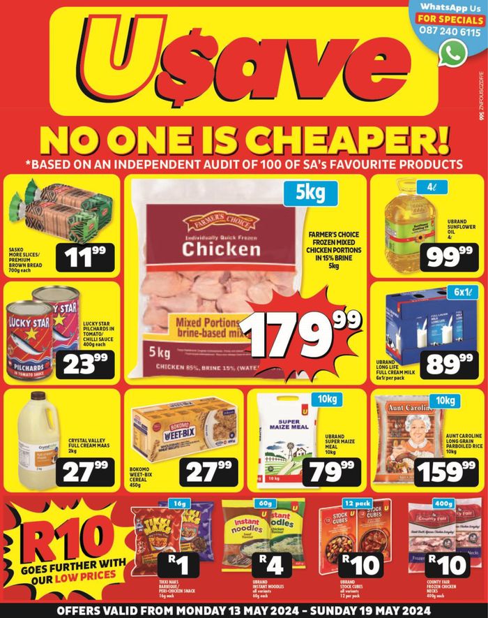Usave catalogue in Tongaat | Usave Mid Month Leaflet KwaZulu-Natal 13 - 19 May 2024 | 2024/05/13 - 2024/05/19