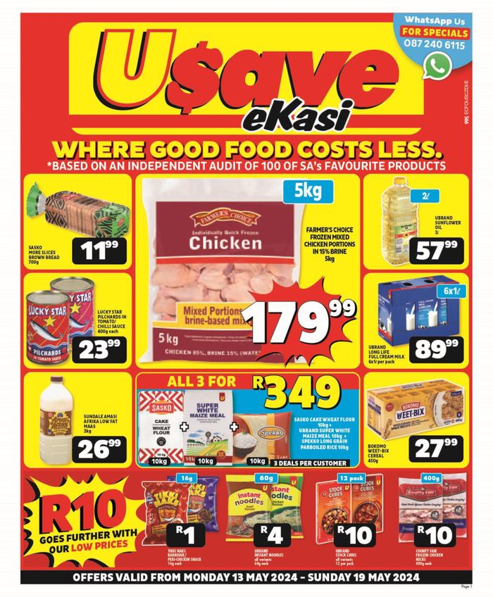 Usave catalogue in Alice | Usave Mid Month Leaflet Eastern Cape 13 - 19 May 2024 | 2024/05/13 - 2024/05/19