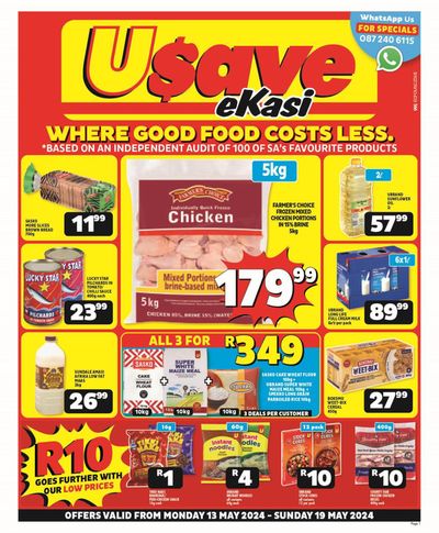 Usave catalogue in Steynsburg | Usave Mid Month Leaflet Eastern Cape 13 - 19 May 2024 | 2024/05/13 - 2024/05/19