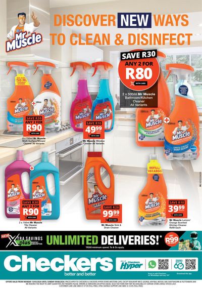 Checkers catalogue in Worcester | Checkers Mr Muscle Promotion 13 May - 9 June | 2024/05/13 - 2024/06/09