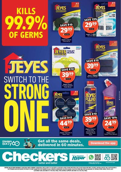 Checkers catalogue in Cape Town | Checkers Jeyes Promotion 13 May - 16 June | 2024/05/13 - 2024/06/16