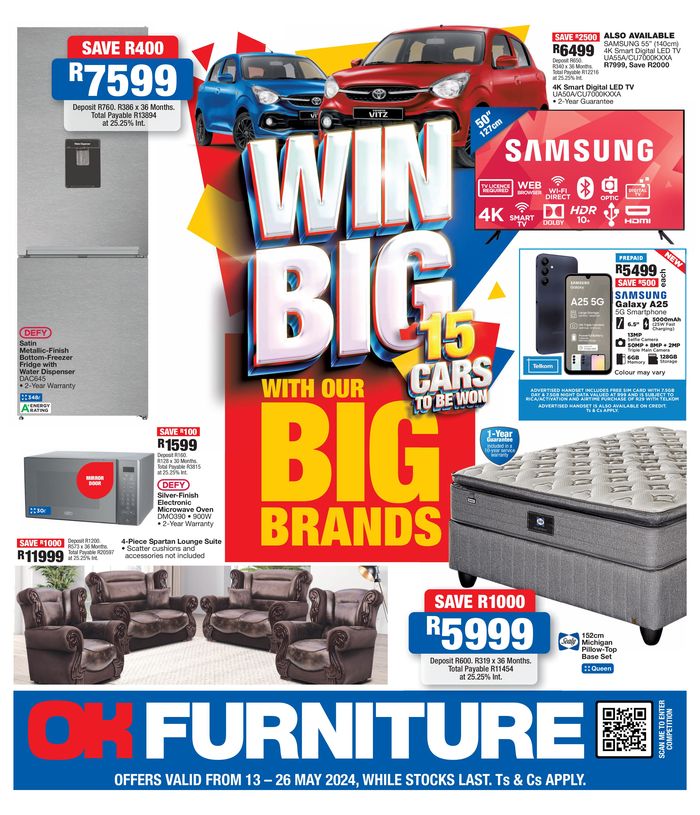 OK Furniture catalogue in Katlehong | Latest deals OK Furniture | 2024/05/13 - 2024/05/26