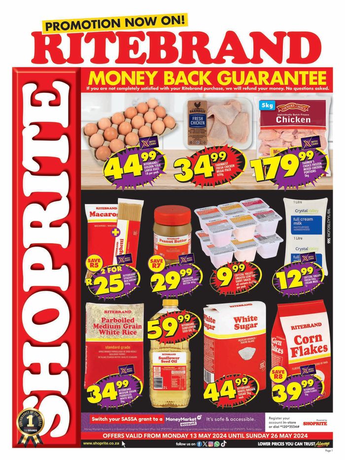 Shoprite catalogue in Milnerton | Shoprite Low Price Savings Western Cape 13 May - 26 May | 2024/05/13 - 2024/05/26