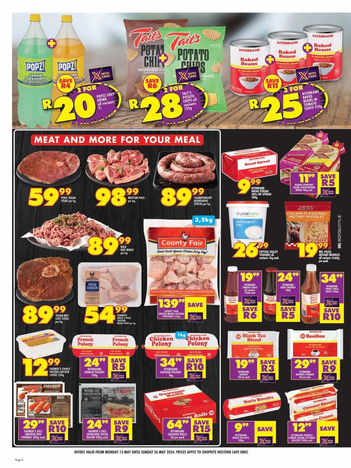 Shoprite catalogue in Simon's Town | Shoprite Low Price Savings Western Cape 13 May - 26 May | 2024/05/13 - 2024/05/26