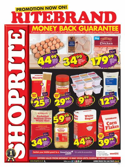 Groceries offers in Cape Town | Shoprite Low Price Savings Western Cape 13 May - 26 May in Shoprite | 2024/05/13 - 2024/05/26