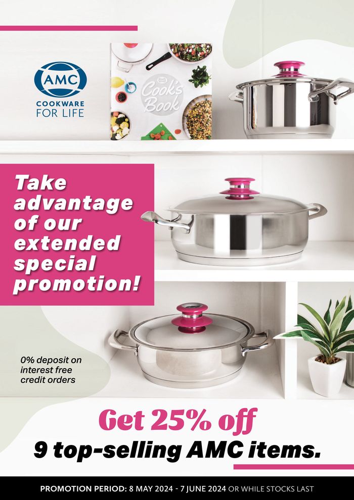 AMC Cookware catalogue in Port Elizabeth | sale | 2024/05/13 - 2024/06/07