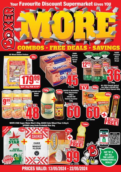 Groceries offers in Nelspruit | sale in Boxer | 2024/05/13 - 2024/05/22