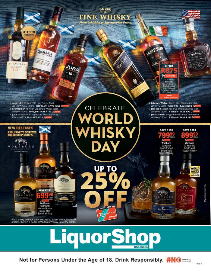 Checkers Liquor Shop catalogue in Scottburgh | sale | 2024/05/13 - 2024/05/19