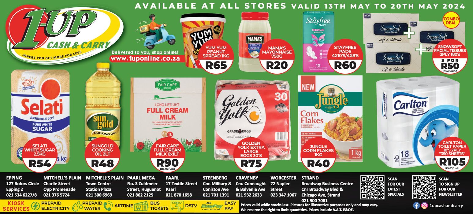 1UP catalogue in Cape Town | 1UP weekly specials | 2024/05/14 - 2024/05/20