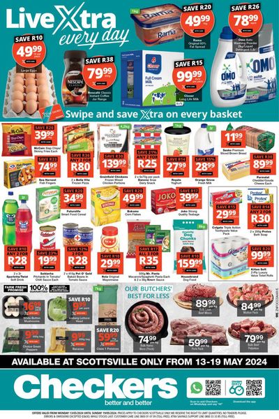 Checkers catalogue in Durban | Checkers Scottsville Xtra Savings 13 May - 19 May | 2024/05/14 - 2024/05/19
