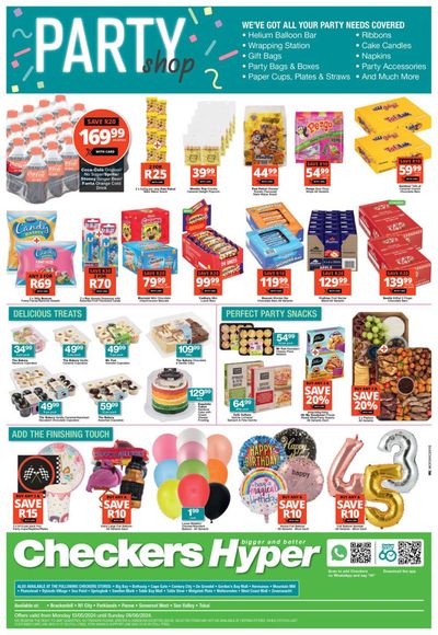Checkers catalogue in Simon's Town | Checkers Hyper Party Shop 13 May - 9 June | 2024/05/14 - 2024/06/09