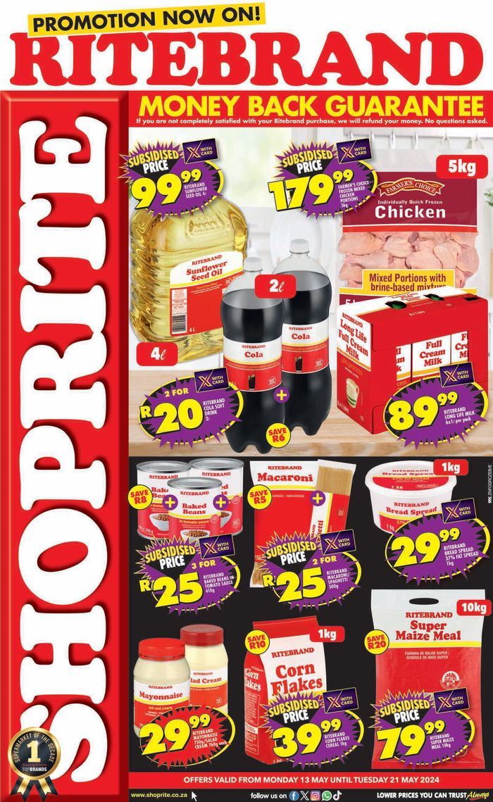 Shoprite catalogue in Kokstad | Shoprite weekly specials | 2024/05/15 - 2024/05/21