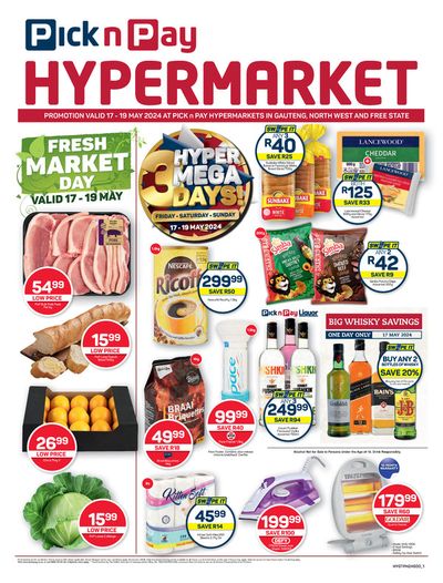 Pick n Pay Hypermarket catalogue in Atteridgeville | Pick n Pay Hypermarket weekly specials | 2024/05/17 - 2024/05/19