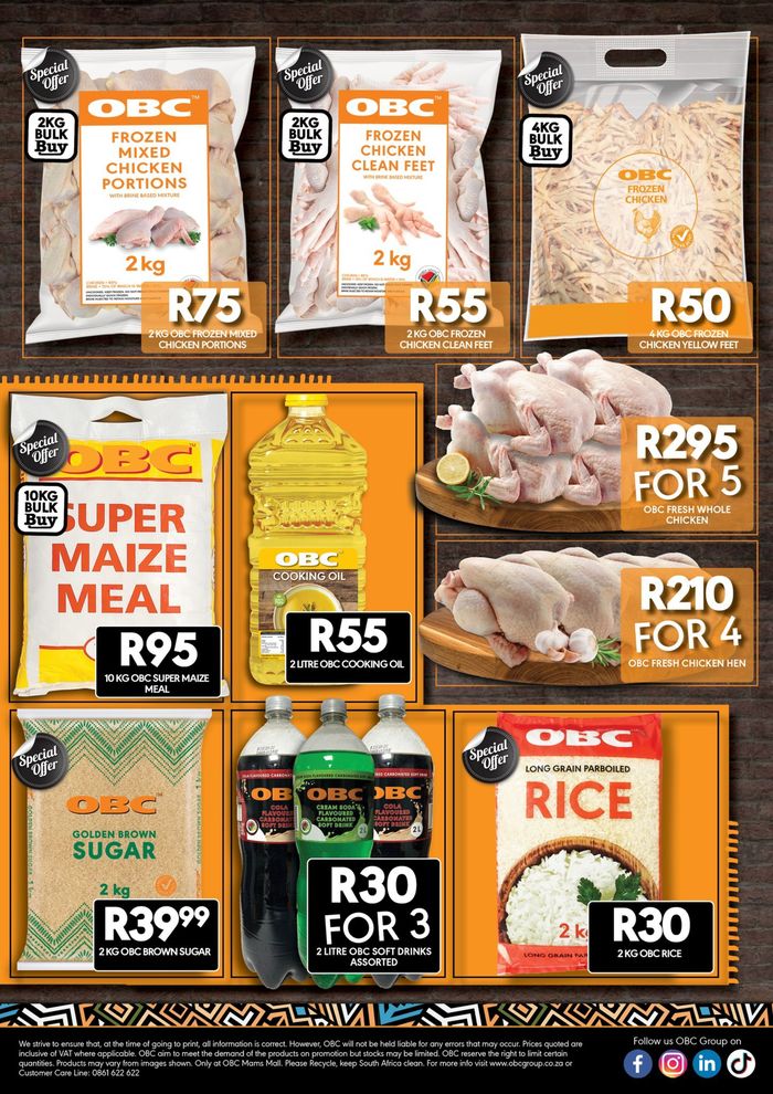 OBC Meat & Chicken catalogue in Botlokwa | OBC Meat & Chicken weekly specials | 2024/05/16 - 2024/05/27