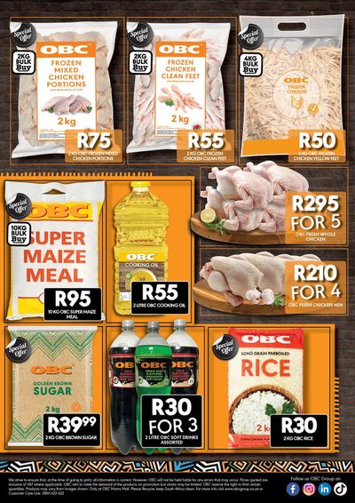 Groceries offers in KwaMhlanga | OBC Meat & Chicken weekly specials in OBC Meat & Chicken | 2024/05/16 - 2024/05/27
