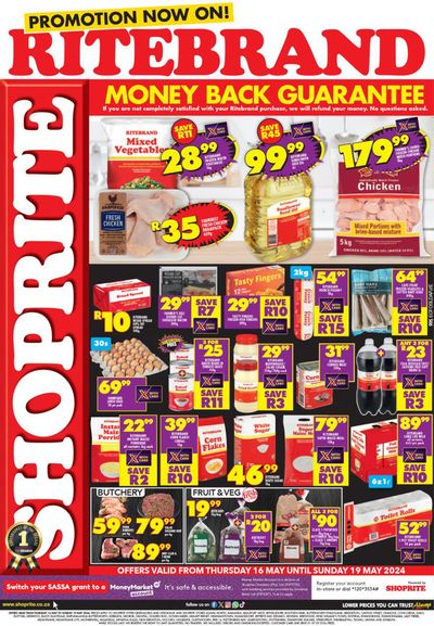 Groceries offers in Stutterheim | Shoprite Low Price Savings Eastern Cape in Shoprite | 2024/05/16 - 2024/05/19