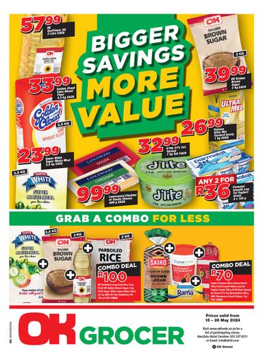 Groceries offers in Dundee | OK Grocer weekly specials in OK Grocer | 2024/05/17 - 2024/05/26