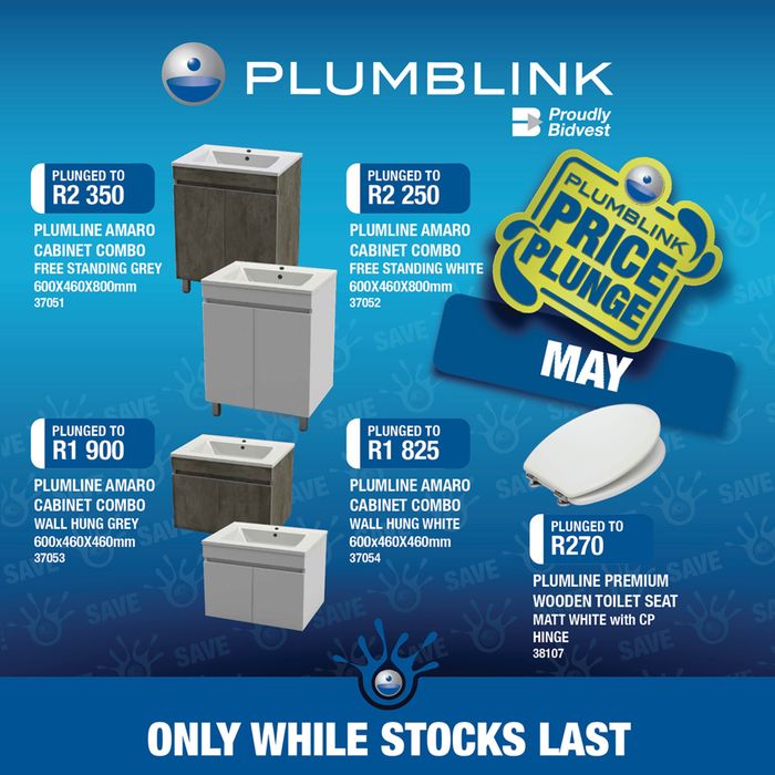 Plumblink catalogue in Richards Bay | PlumblinkPrice Plunge!  | 2024/05/17 - 2024/05/31