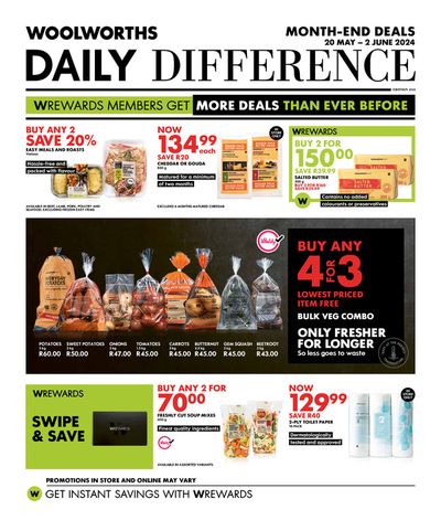 Clothes, Shoes & Accessories offers in Verulam | MONTH-END DEALS in Woolworths | 2024/05/21 - 2024/06/02