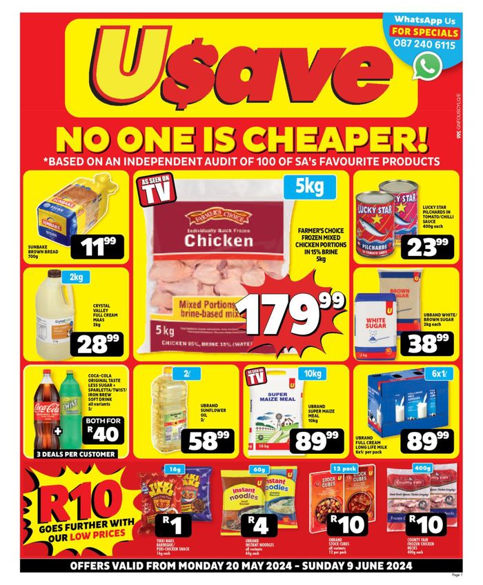 Usave catalogue in Rustenburg | Usave Month End Leaflet Gauteng  | 2024/05/21 - 2024/06/09