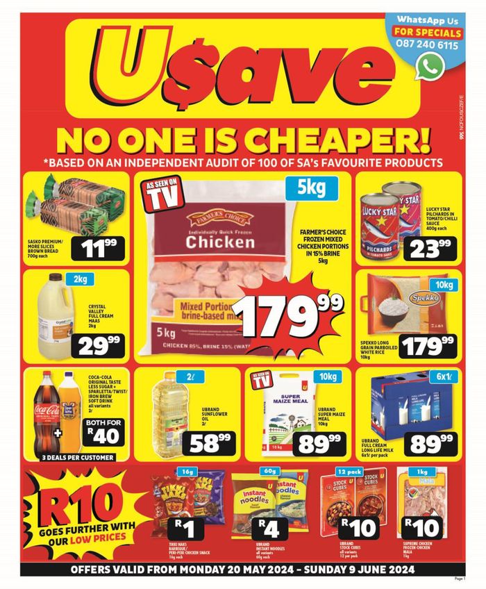 Usave catalogue in Tweespruit | No one is cheaper! | 2024/05/21 - 2024/06/09
