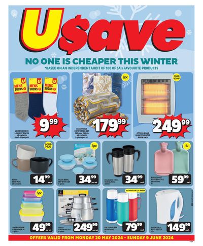 Usave catalogue in Tweespruit | No one is cheaper this winter! | 2024/05/21 - 2024/06/09