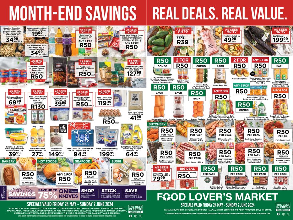 Food Lover's Market catalogue in Middelburg (Mpumalanga) | Month -End Savings | 2024/05/24 - 2024/06/02